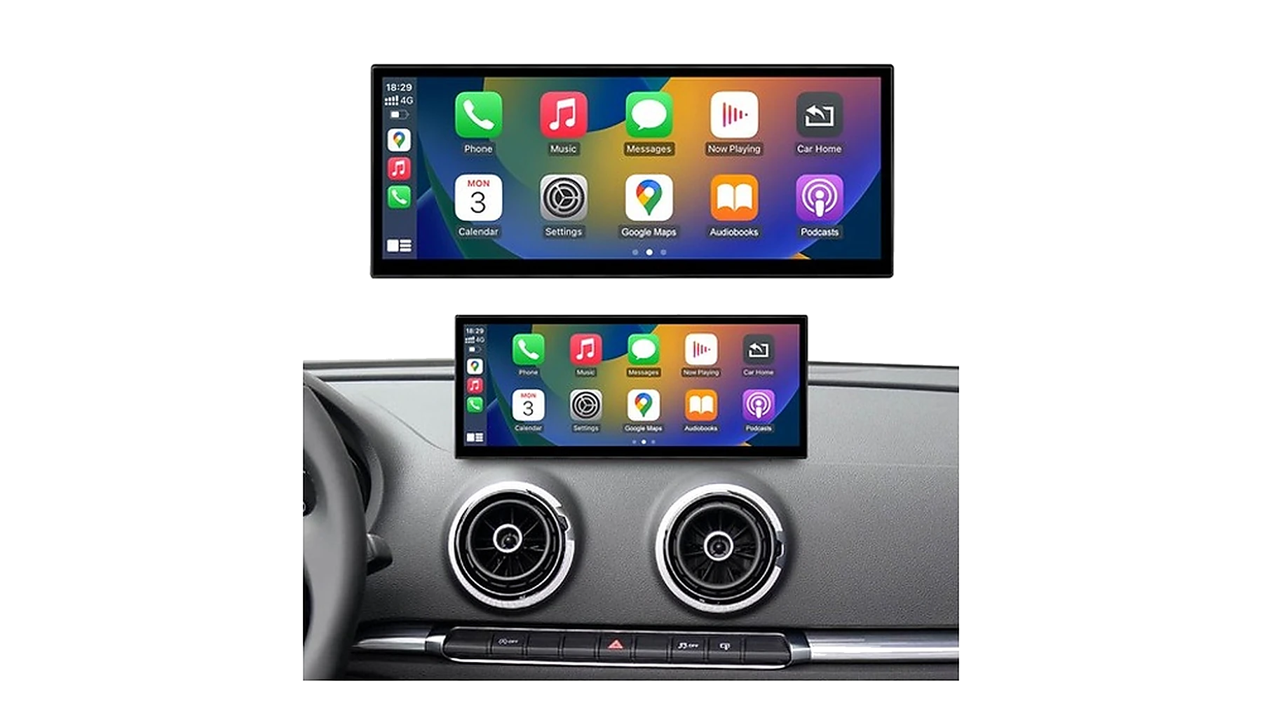 Audi A3 / Q2 CarPlay Interface – Hauptansicht