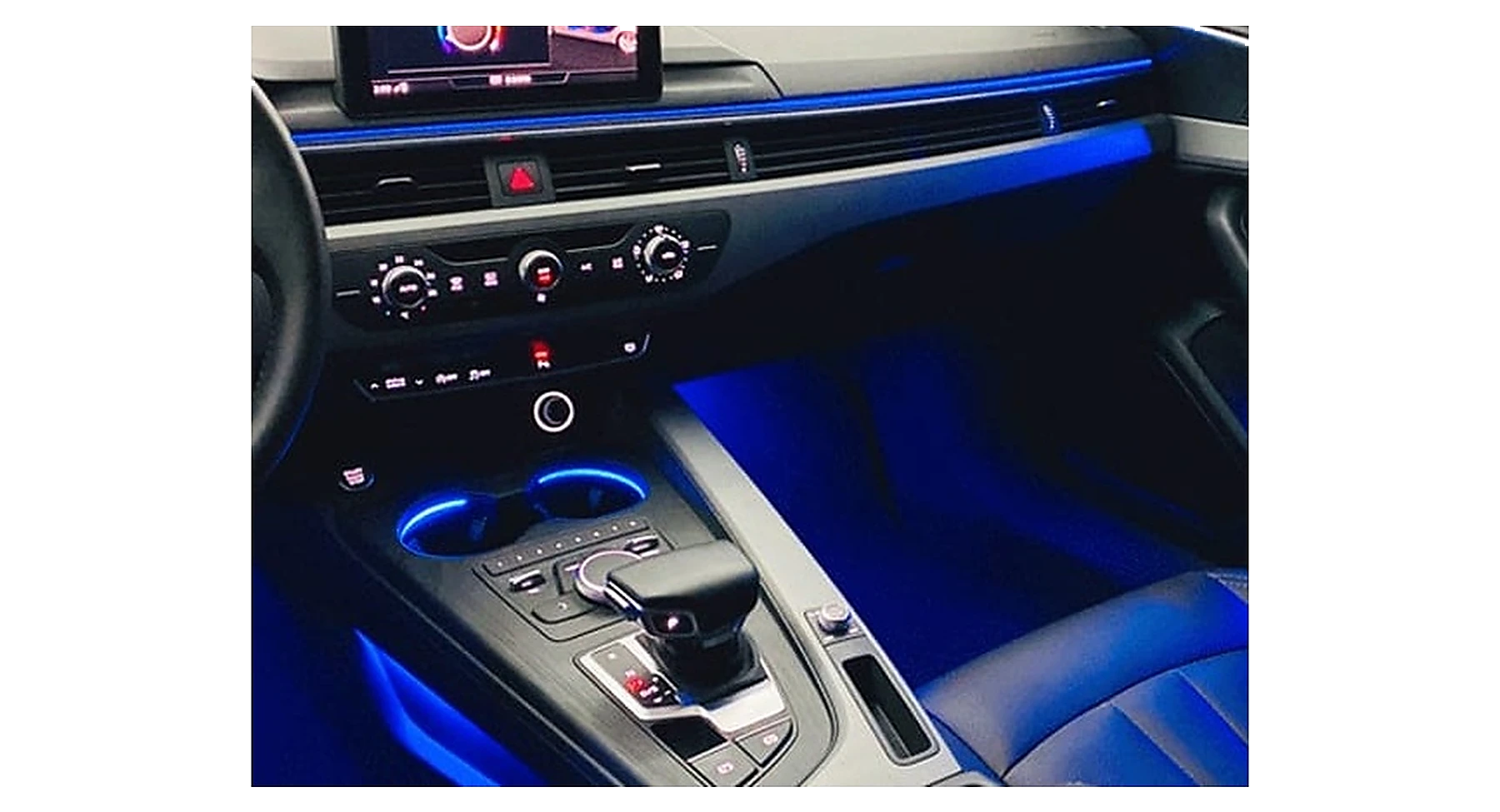 Audi A4/A5 B9 Ambient Mittelkonsole / Cupholder Lichtkit – Hauptansicht