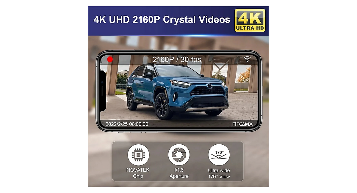 Audi A4/A6/Q5 versteckte 4K Dashcam OEM Look