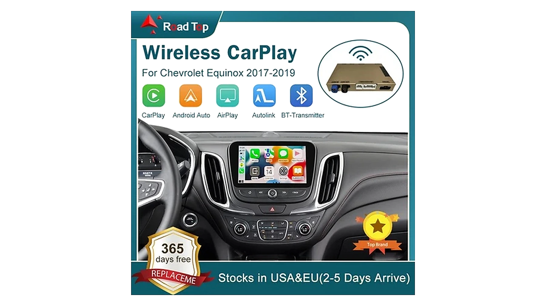 Chevrolet 8-Zoll CarPlay Interface – Hauptansicht