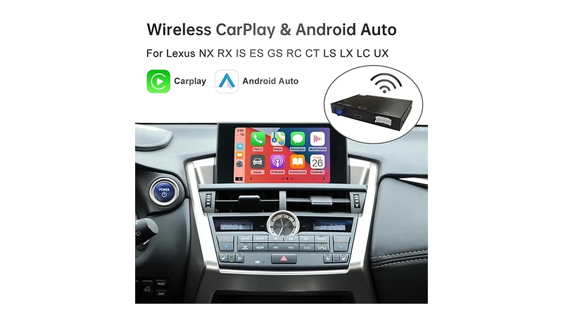Lexus CarPlay Interface – Hauptansicht