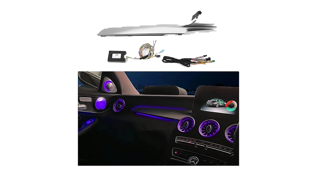 Mercedes W205/X253 beleuchtete Beifahrer-Zierleiste / Co-Pilot Ambient Panel