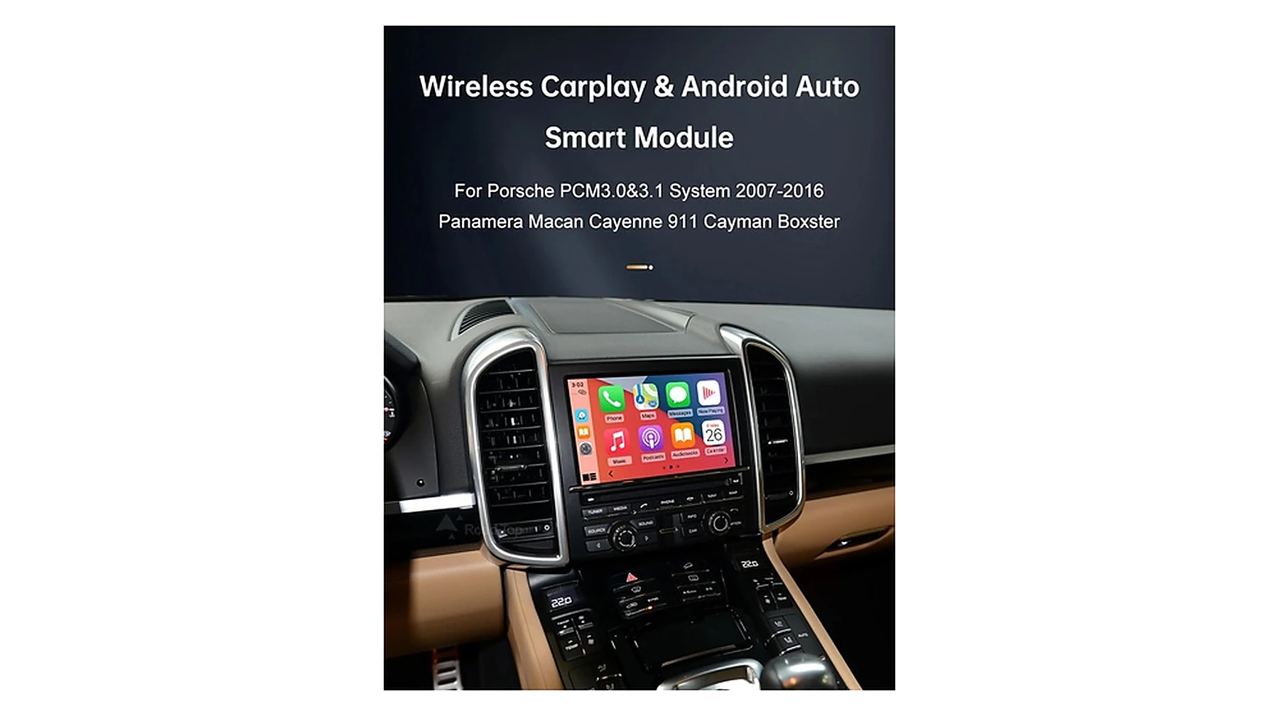 Porsche PCM 3.0 / 3.1 CarPlay Interface – Hauptansicht