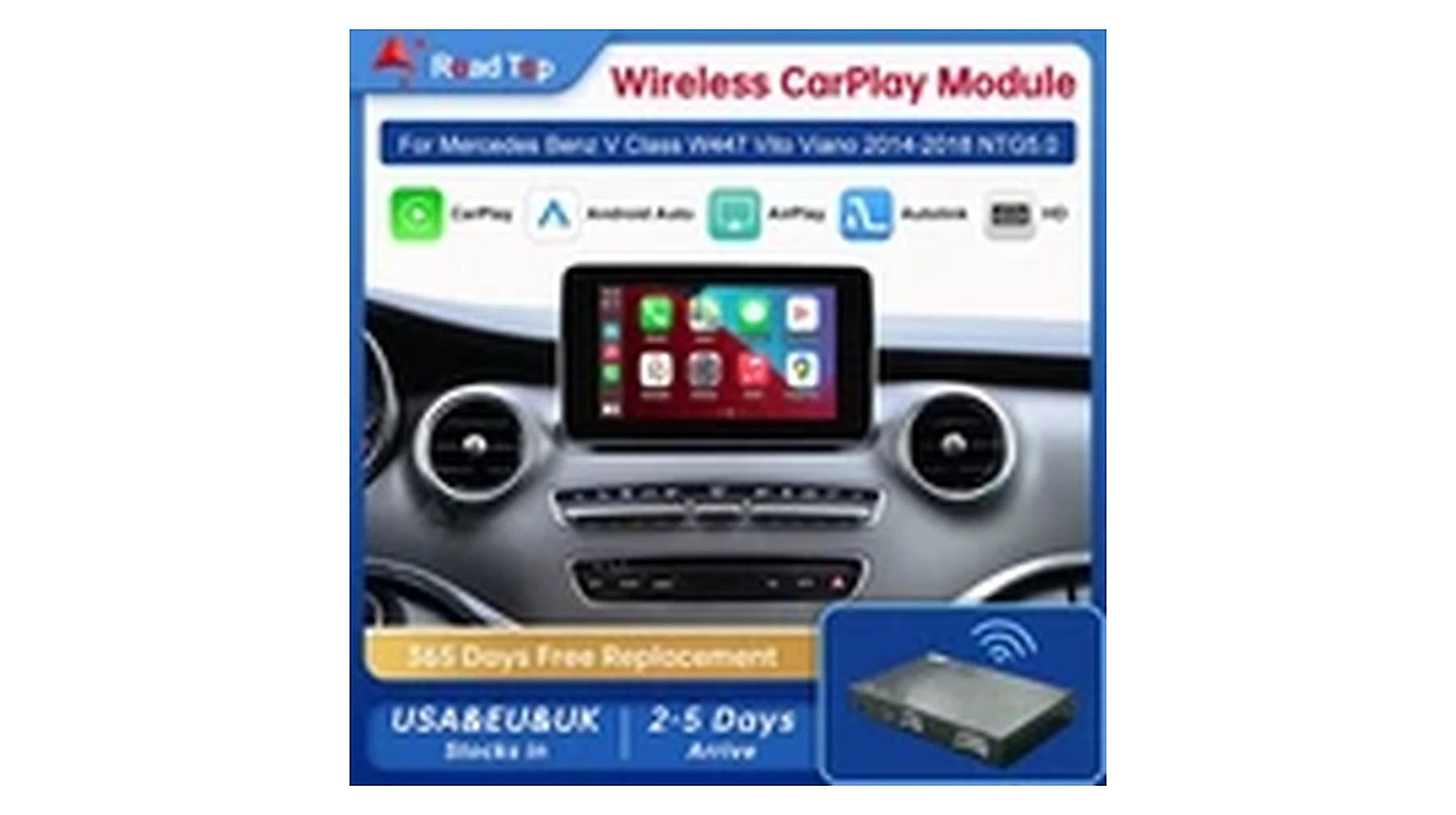 Mercedes V-Klasse W447 CarPlay Interface