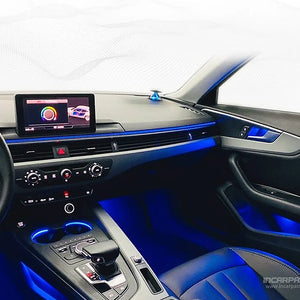Audi A4/A5 B9 motorisierte Hochtöner mit Ambient Light – Detailansicht