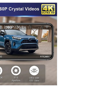 Audi A4/A6/Q5 versteckte 4K Dashcam OEM Look – Weitere Produktansicht