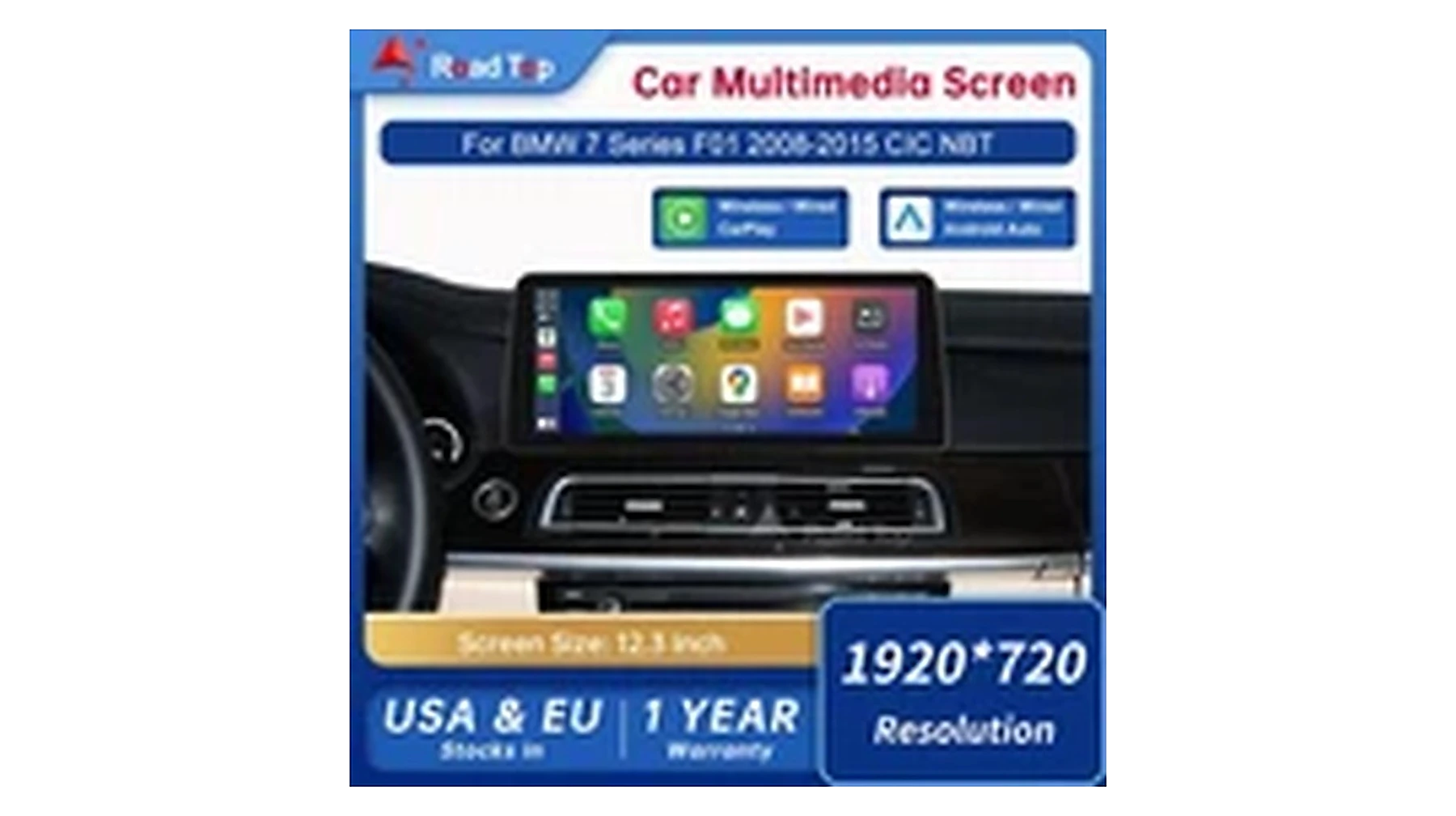 BMW 7er HD Touchscreen – Hauptansicht
