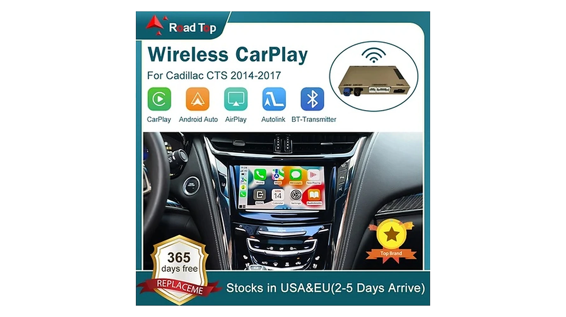 Cadillac HMI CarPlay Interface – Hauptansicht