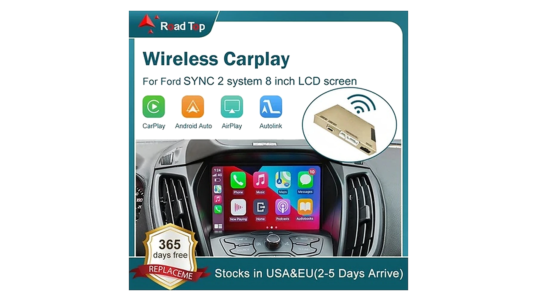 Ford SYNC 2 CarPlay Interface – Hauptansicht