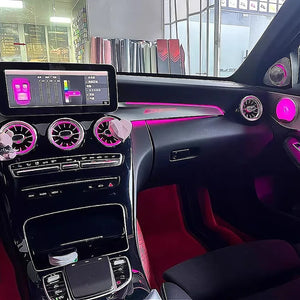 Mercedes C-Klasse W205 64-Farben LED Turbinen-Lüftungsdüsen – Detailansicht