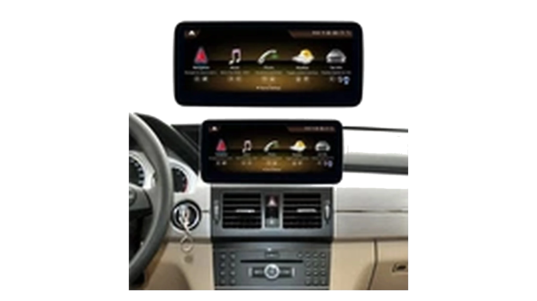 Mercedes GLK Android Touchscreen – Hauptansicht