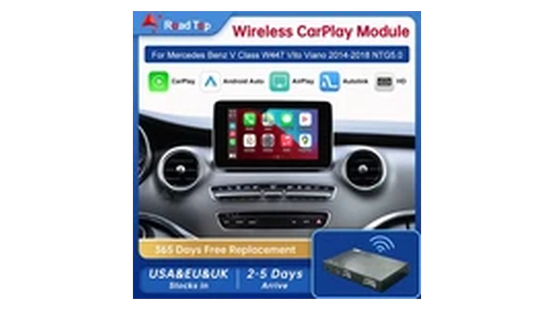 Mercedes V-Klasse W447 CarPlay Interface – Hauptansicht