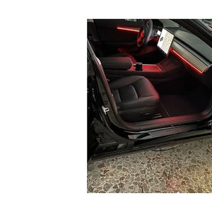 Tesla Model 3/Y RGB Ambientebeleuchtung Dashboard + Türen – Detailansicht