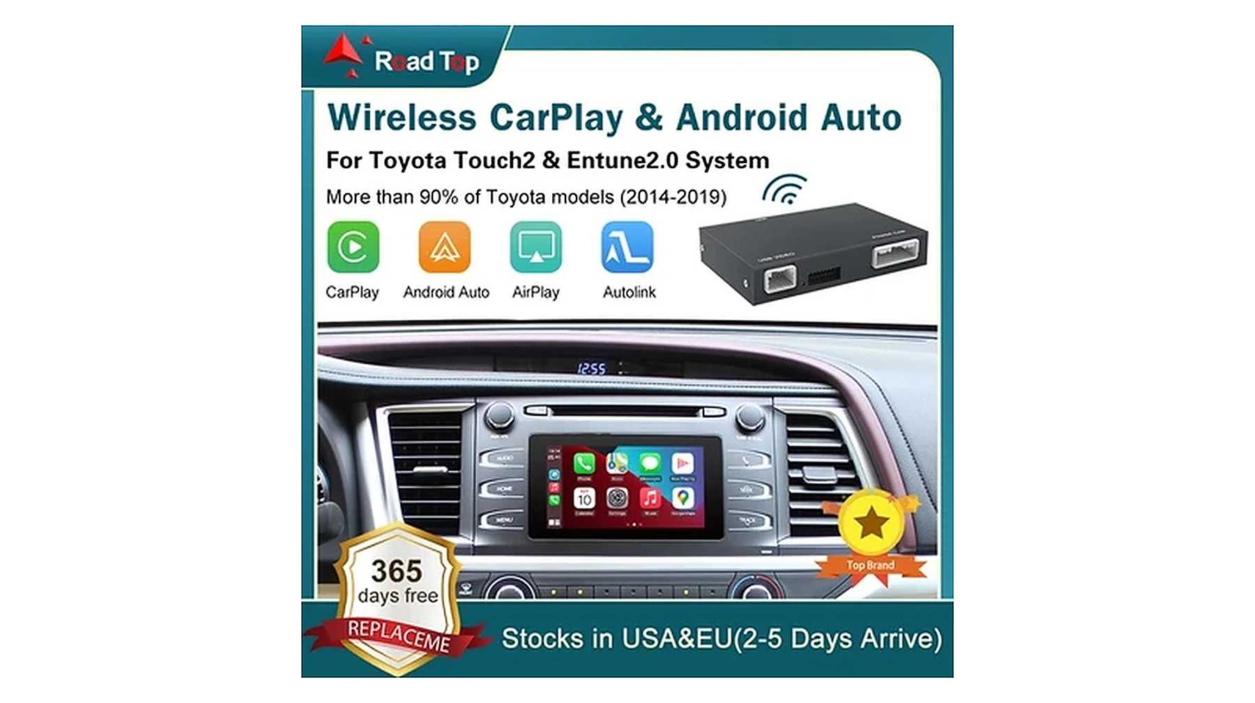 Toyota CarPlay Interface – Hauptansicht