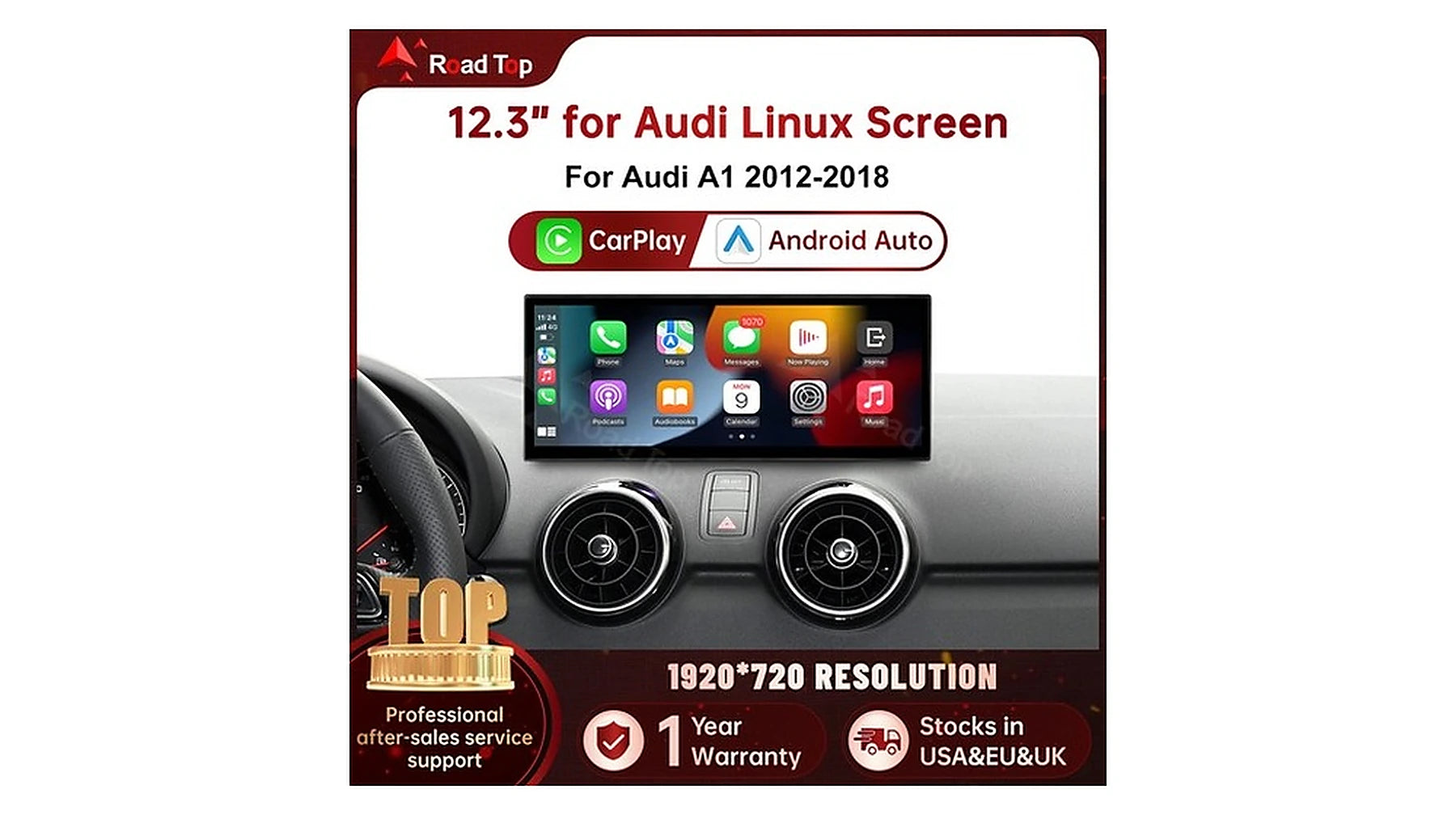 Audi A1 / Q3 CarPlay Interface