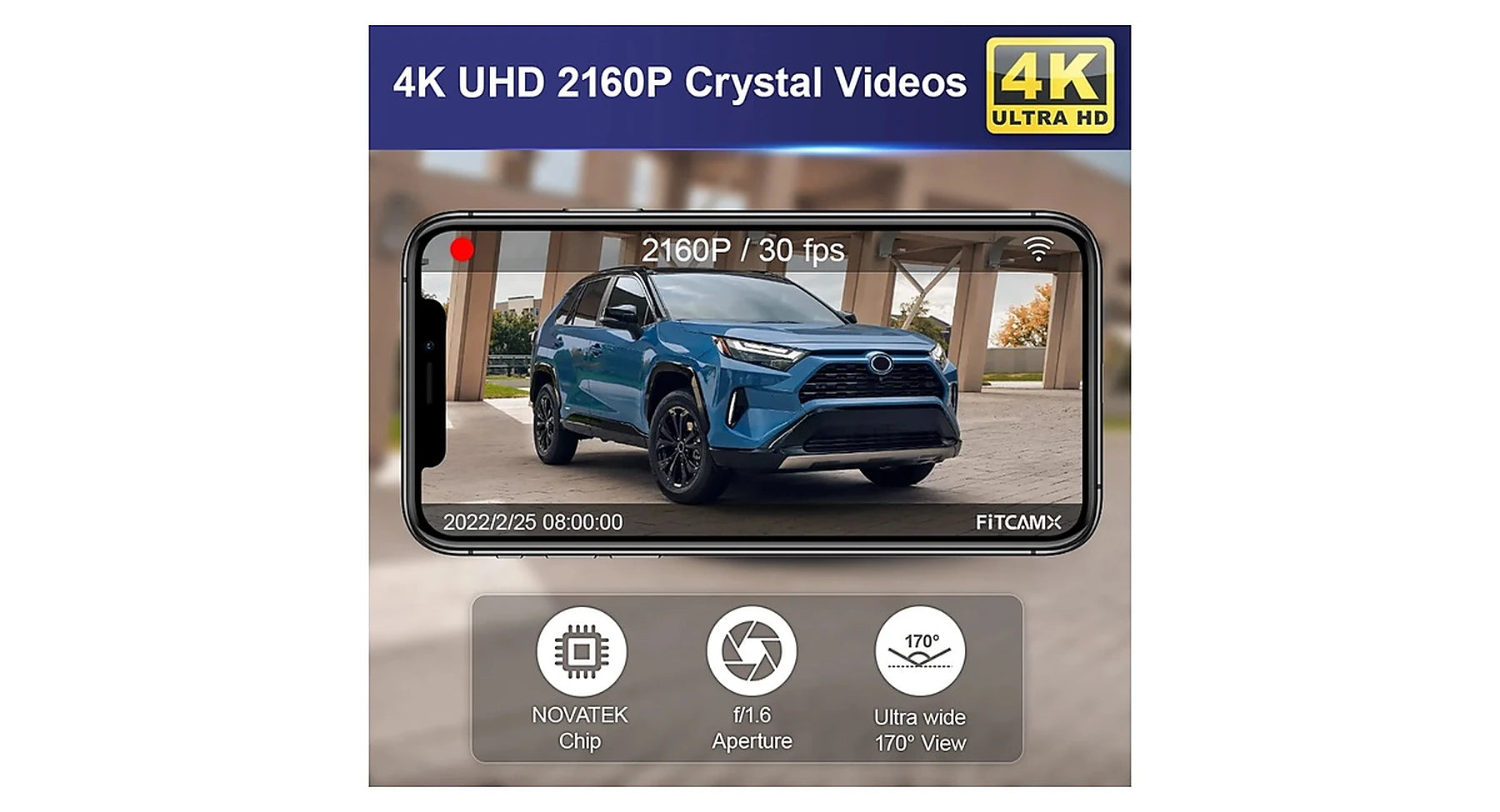 Audi A4/A6/Q5 versteckte 4K Dashcam OEM Look