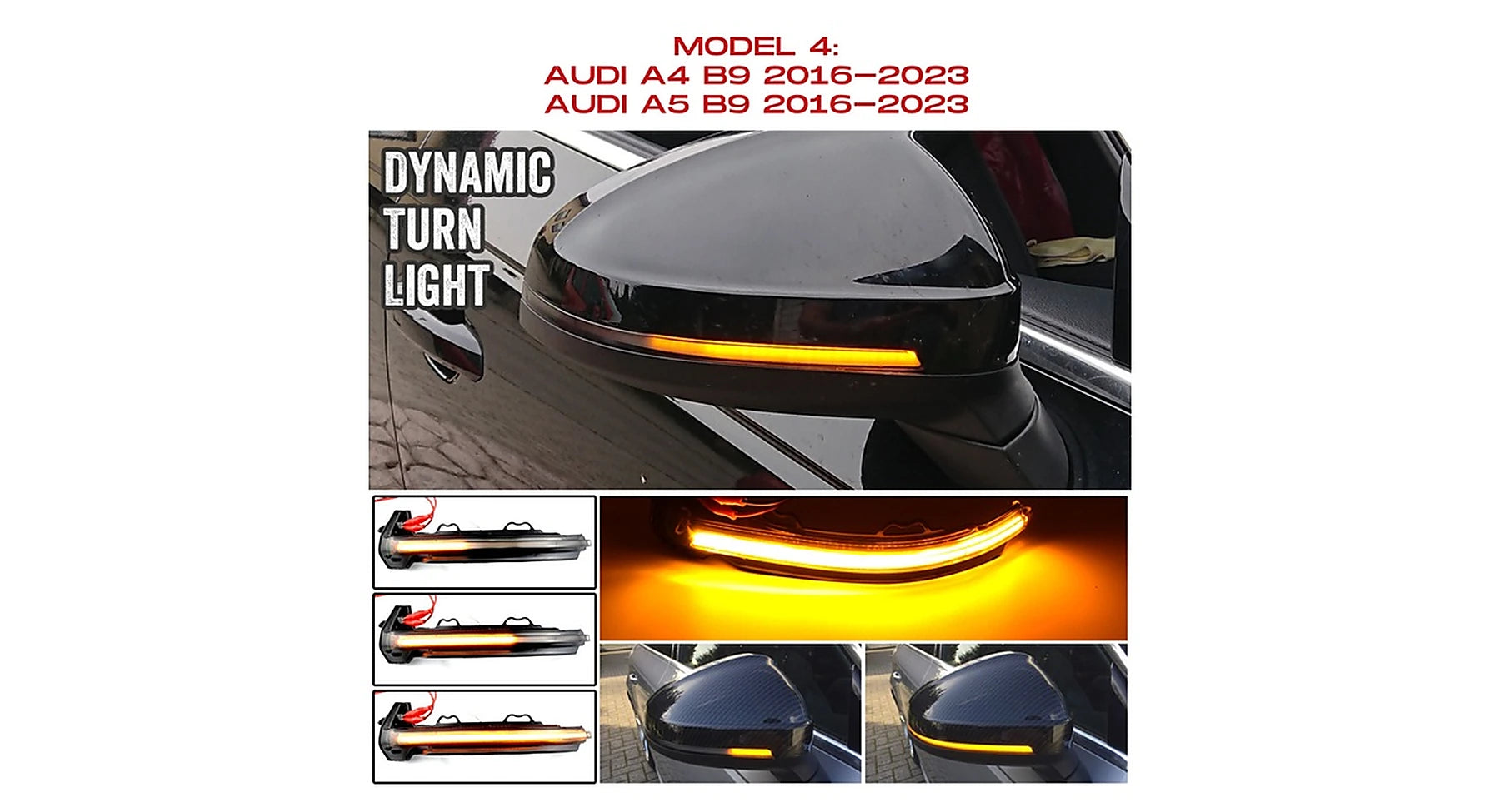 Audi A4/A5 B9 dynamische LED Spiegelblinker