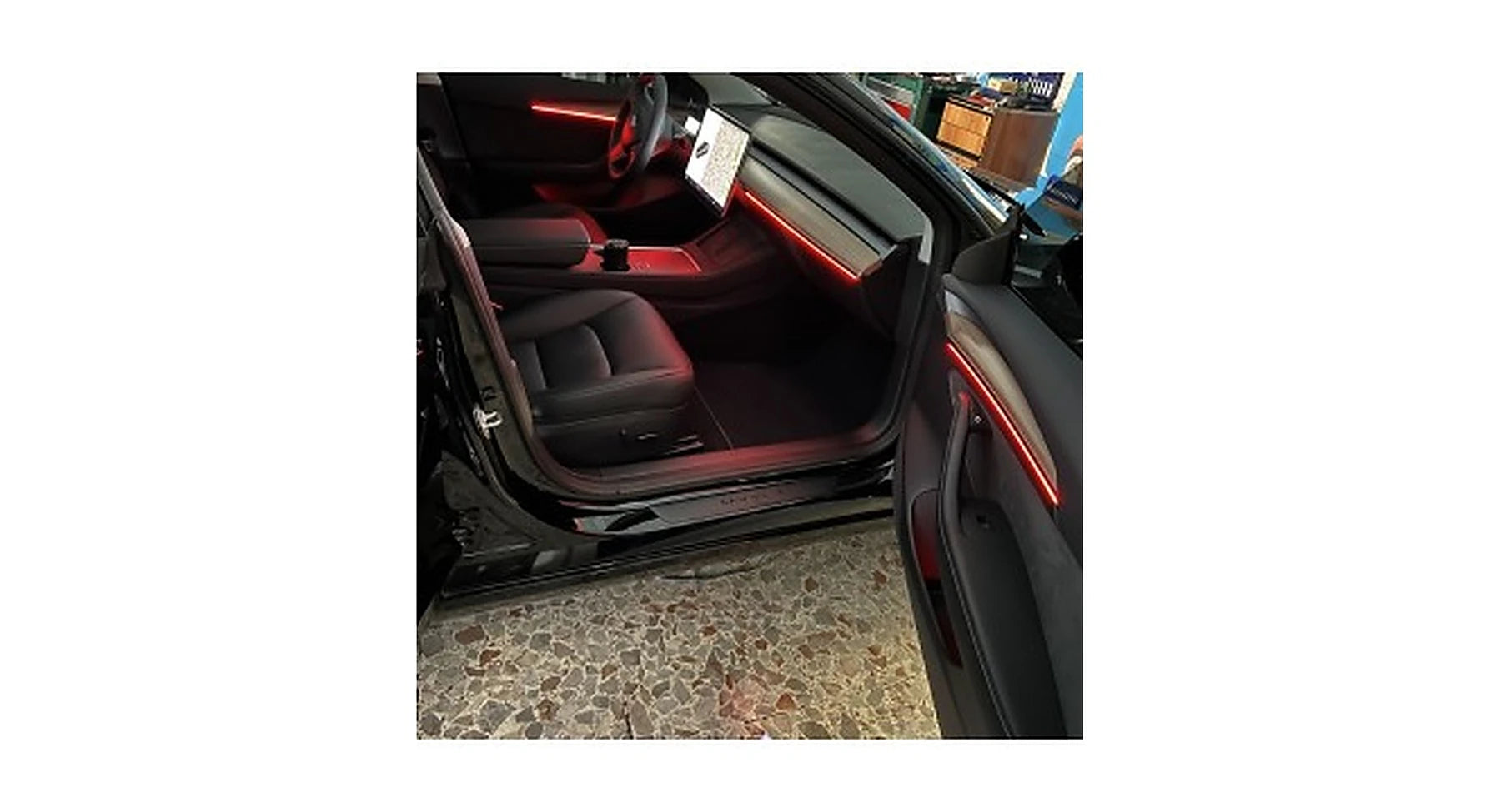 Tesla Model 3/Y RGB Ambientebeleuchtung Dashboard + Türen