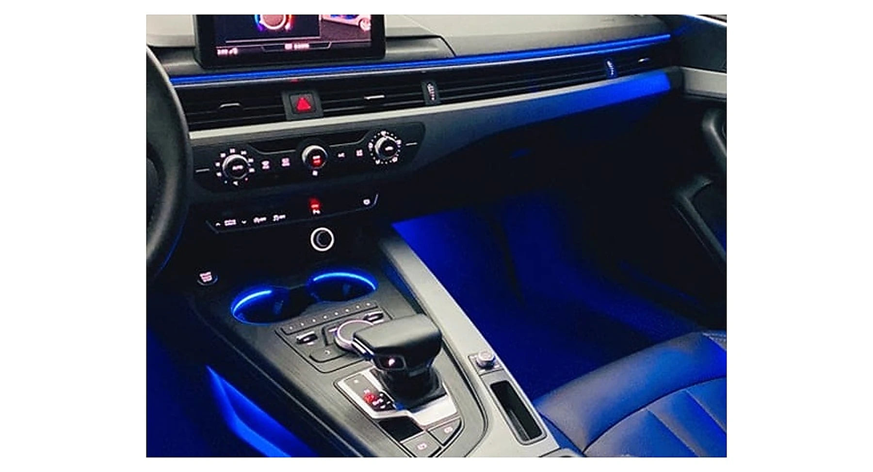 Audi a4 a5 b9 ambient mittelkonsole cupholder lichtkit